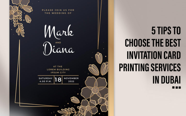 5 Tips To Choose the Best Invitation Card Printing Services